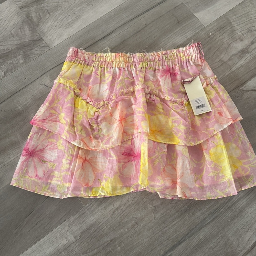 NWT LoveShackFancy Abrielle Tiered Skater Mini Skirt - Picture 4 of 6